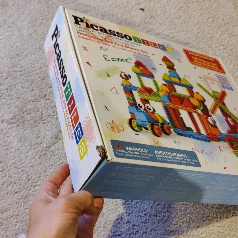 PicassoTilesBristle Shape 3D Building Y2KBlocks Tiles Construction Toy Set 120Pc